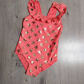 Купальник для дівчинки рожевий в золотисті зірки Primark (Англія) р.92, 98, 104, 110, 116, 122, 128см