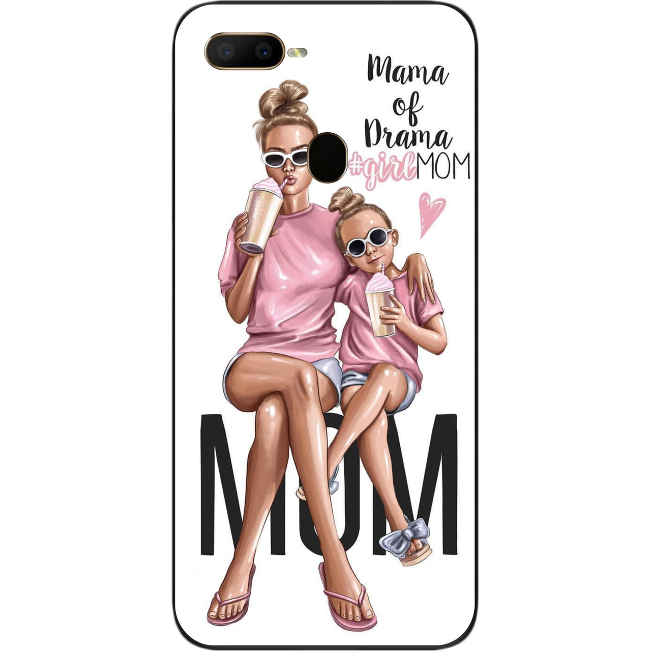 Бампер силіконовий чохол для OPPO A5s з картинкою Мама, фото 1