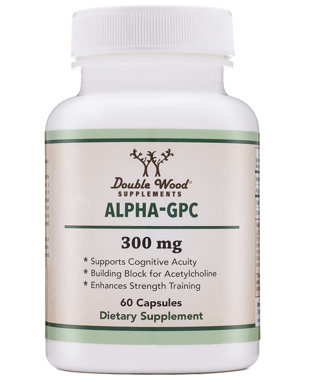 Double Wood Alpha GPC / Альфа-ГПХ Холін для когнітивного здоров'я 60 капсул