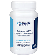 Klaire P-5-P Plus (Pyridoxal 5'-Phosphate with Magnesium) / Б6 + магний 100 капс