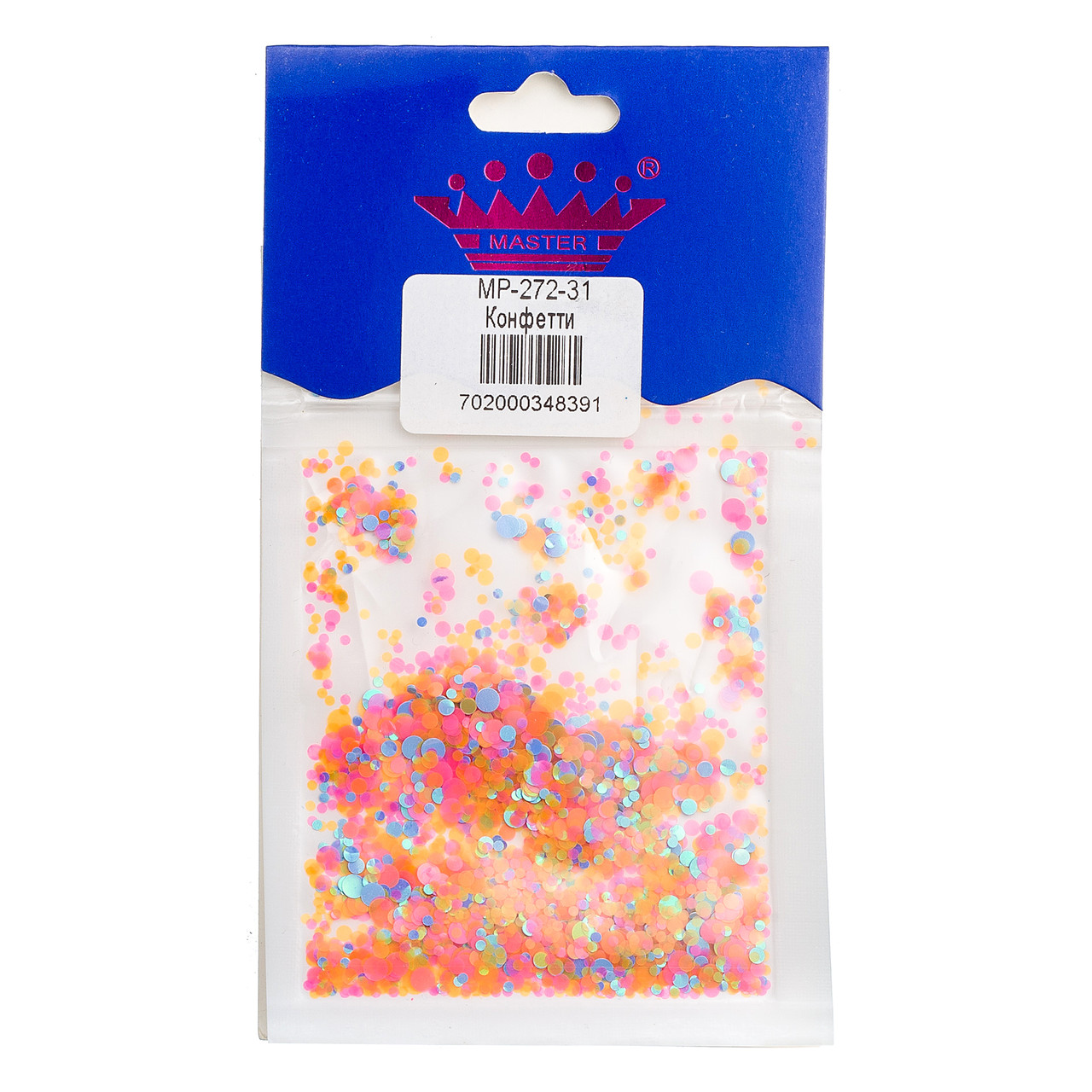 Конфетті (камифубуки) Master Professional 272-31 рожевий-помаранчевий-волошковий