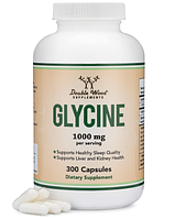 Double Wood Glycine / Глицин расслабление при стрессе 1000 мг 300 капсул