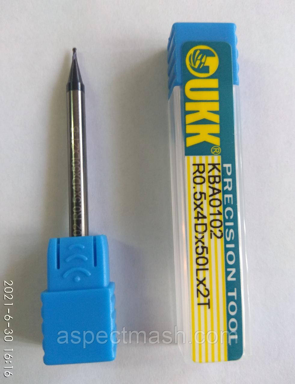 Фреза сферична R0.5*4D*50L*2T HRC60