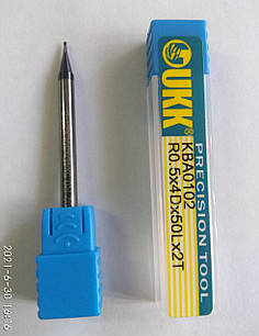 Фреза сферична R0.5*4D*50L*2T HRC60