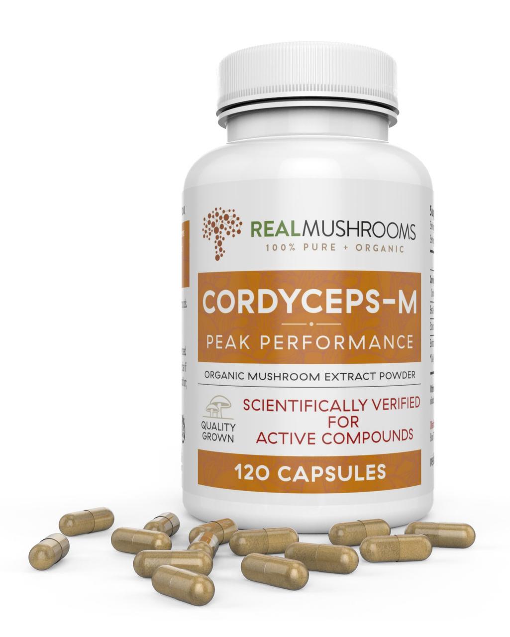 Real Mushrooms Cordyceps / Кордицепс органік 120 капсул