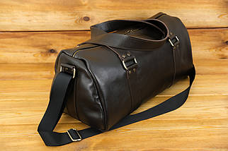 Шкіряна сумка Travel дизайн №80, натуральна Гладка шкіра, колір Шоколад, фото 2