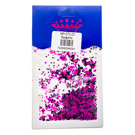 Конфетті (камифубуки) Master Professional 272-23 малиновий-чорний-фіолет, фото 1