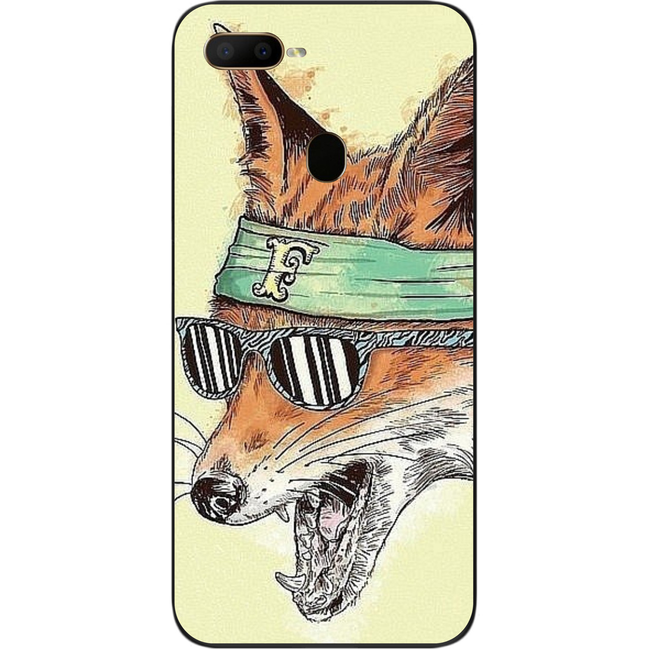 Оригінальний чохол для OPPO A5s з картинкою Лис, фото 1