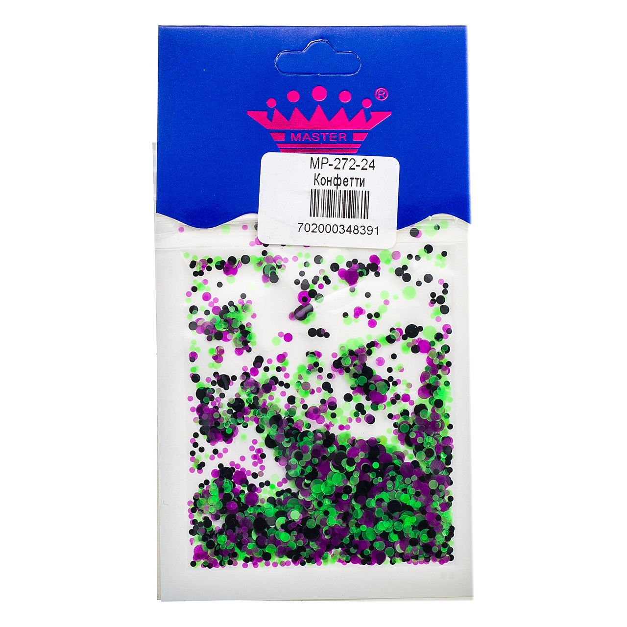 Конфетті (камифубуки) Master Professional 272-24 чорний-зелений-фіолетовий