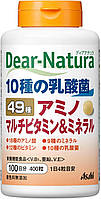 Asahi Dear Natura Японские витамины минералы аминокислоты (49 компонентов), 400 таб на 100 дней