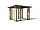 Альтанка в стилі хай-тек 2,5х2,5м Modern Gazebo 04 від виробника Thermowood Production, фото 3