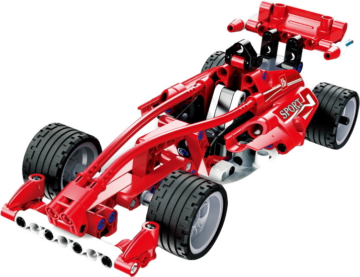 Конструктор CaDa Formula Racing Гоночний автомобіль C52016W червоний інерційний болід 144 деталі пластиковий для дітей Када
