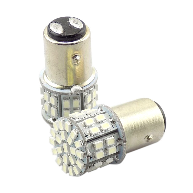 Світлодіодна автомобільна лампа S25 BAY15d 50 SMD (1206) 12V RED 2 контакта