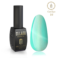 Гель лак для ногтей Милано Кошачий глаз Кристал (Milano Cat eye Crystal) 8 мл № 10