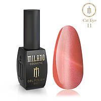 Гель лак для ногтей Милано Кошачий глаз Кристал (Milano Cat eye Crystal) 8 мл № 11