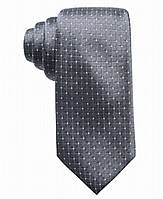 Краватка Ryan Seacrest, однотонна, картата, сіра, 100% оригінал, USA.