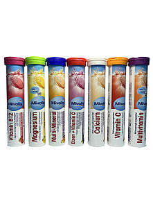 Вітаміни Міволіс водорозчинні шипучі (без цукру) Mivolis