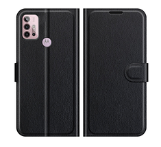 Шкіряний чохол-книжка Lichee для Motorola G60 блакитний, фото 3