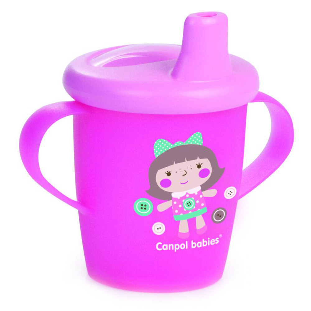 Поїльник-непроливайка рожева 250 мл Canpol Babies Toys (5901691813076)