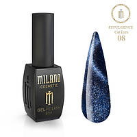 Гель лак для ногтей Милано Кошачий глаз Светоотражающий (Milano Cat eye Effulgence) 8 мл 10/08