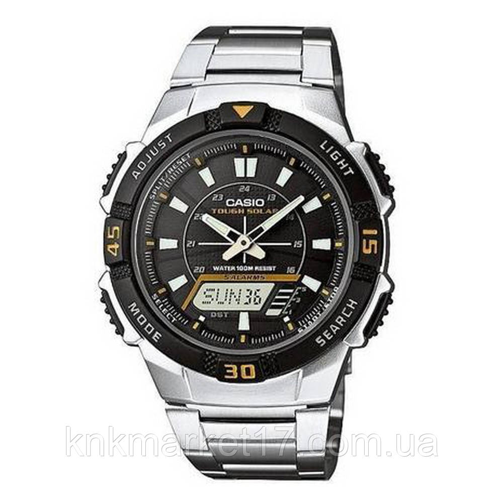 Мужские оригинальные часы Casio AQ-S800WD-1EV Silver-Black