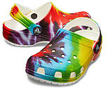 Крокси шльопанці Класик графіка Сабо оригінал / Crocs Classic Tie-Dye Graphic Clog (205451), Тай-дай 37, фото 3