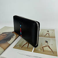 Жіночий шкіряний гаманець клатч на блискавці Lison Kaoberg чорний, фото 5