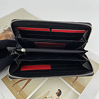 Жіночий шкіряний гаманець клатч на блискавці Lison Kaoberg чорний, фото 7