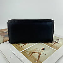 Жіночий шкіряний гаманець клатч на блискавці Lison Kaoberg чорний, фото 6