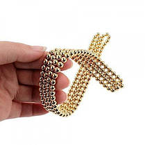 Магнітний конструктор антистр 216 кульок Нео NeoCube Золотой, Нео куб, Головоломка нео куб TP-372 магніт 5мм, фото 3