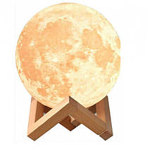 Дитячий нічник нічник для безстрашного сну Moon Lamp 13 см, Універсальна настільна лампа FS-566 нічник декор, фото 6