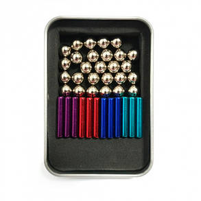 Конструктор антистрес з магнітних кульок неокуб Buckyballs n Buckybars, CZ-354 Магнітні кульки, фото 3