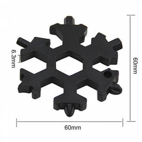 Універсальний інструмент багатофункціональний мультитул SNOWFLAKE HF-189 WRENCH TOOL, фото 4