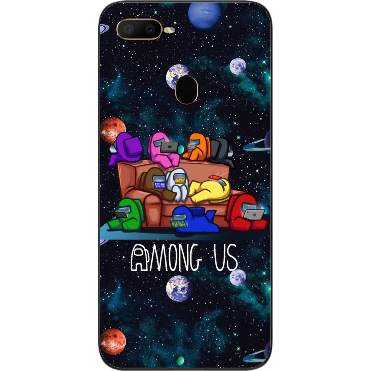 Силіконовий чохол для OPPO A12 з картинкою Among us Команда, фото 1