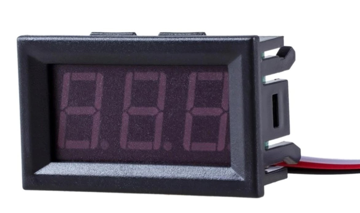 Вольтметр V27DC-A 0-100 В(сині цифри)