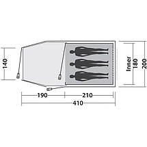 Намет тримісний Easy Camp Spirit 300 Rustic Green (120397), фото 4