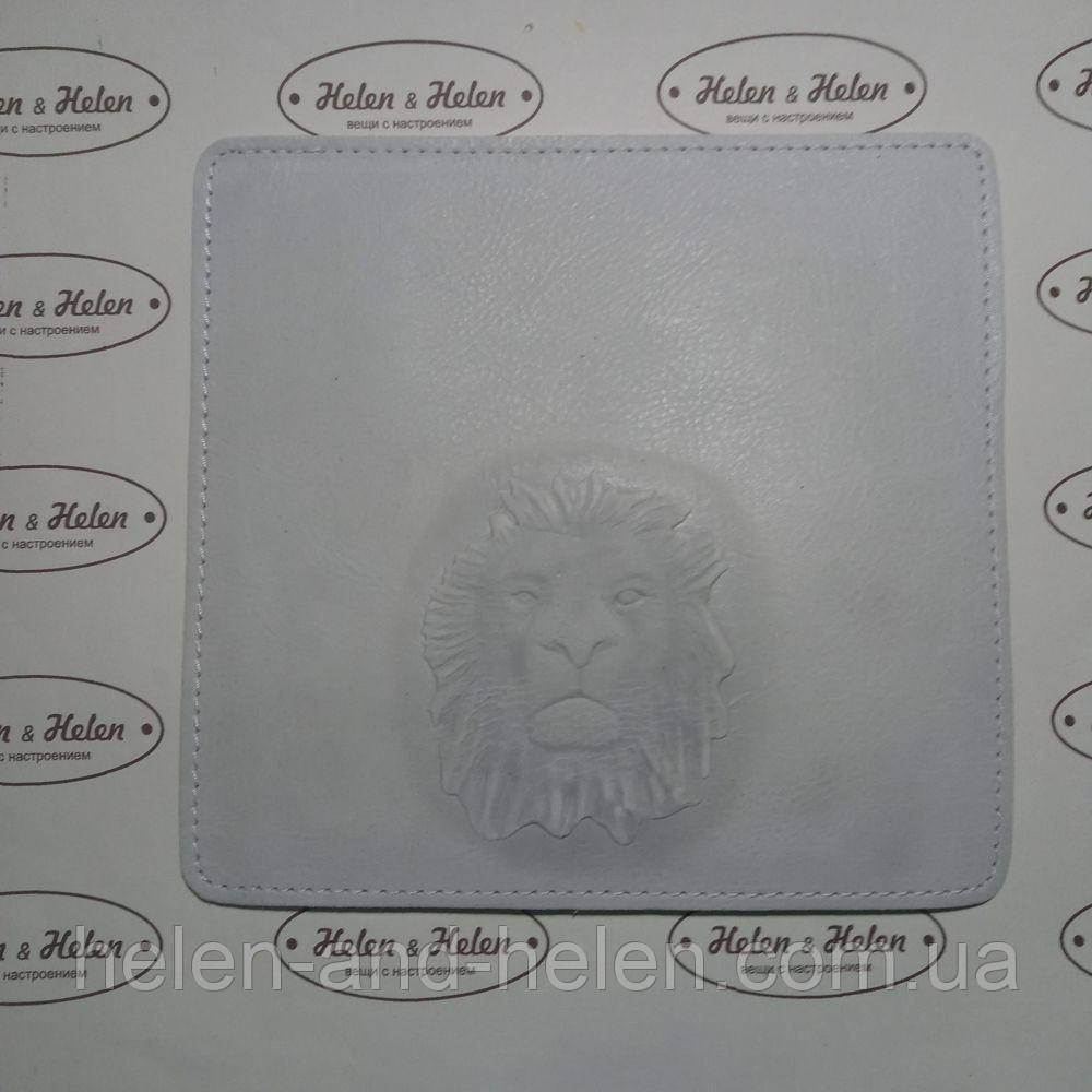 Клапан для сумки 19*20. "Лев". Колір Білий, фото 1