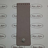 Клапан сумки вузький. "Пальми". Колір Білий, фото 2