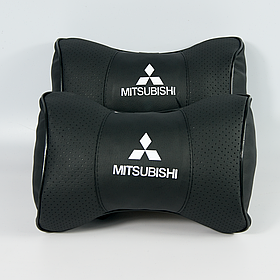 Подушка-підголівник з маркою авто Mitsubishi