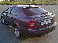 Спойлер на багажник Skoda Octavia Tour 1997-2009 / Шкода Октавия Тур 1997-2009 (стеклопластик, под покраску)