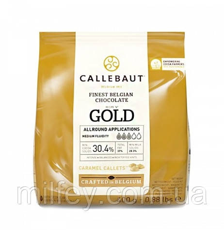 Карамельний шоколад 30.4% Callebaut Gold Бельгія 400 г