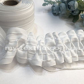 Шторна тасьма бавовняна 6 см 50 м в бобіні