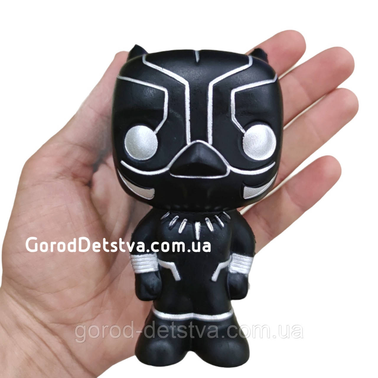 Сквиш Чорна пантера супергерой Black Panther Marvel Comics Squishy іграшка-антистрес