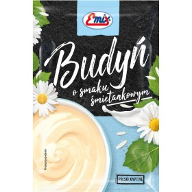 Пудинг з вершковим смаком БЕЗ ЦУКРУ в пакеті Budyn Emix, 40 г, Польща, швидкого приготування