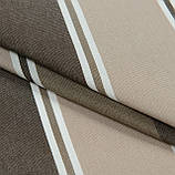 Дралон тканина для маркіз, вуличних штор, шезлонгів, чохлів на садові меблі, гойдалок, смуга, фото 2