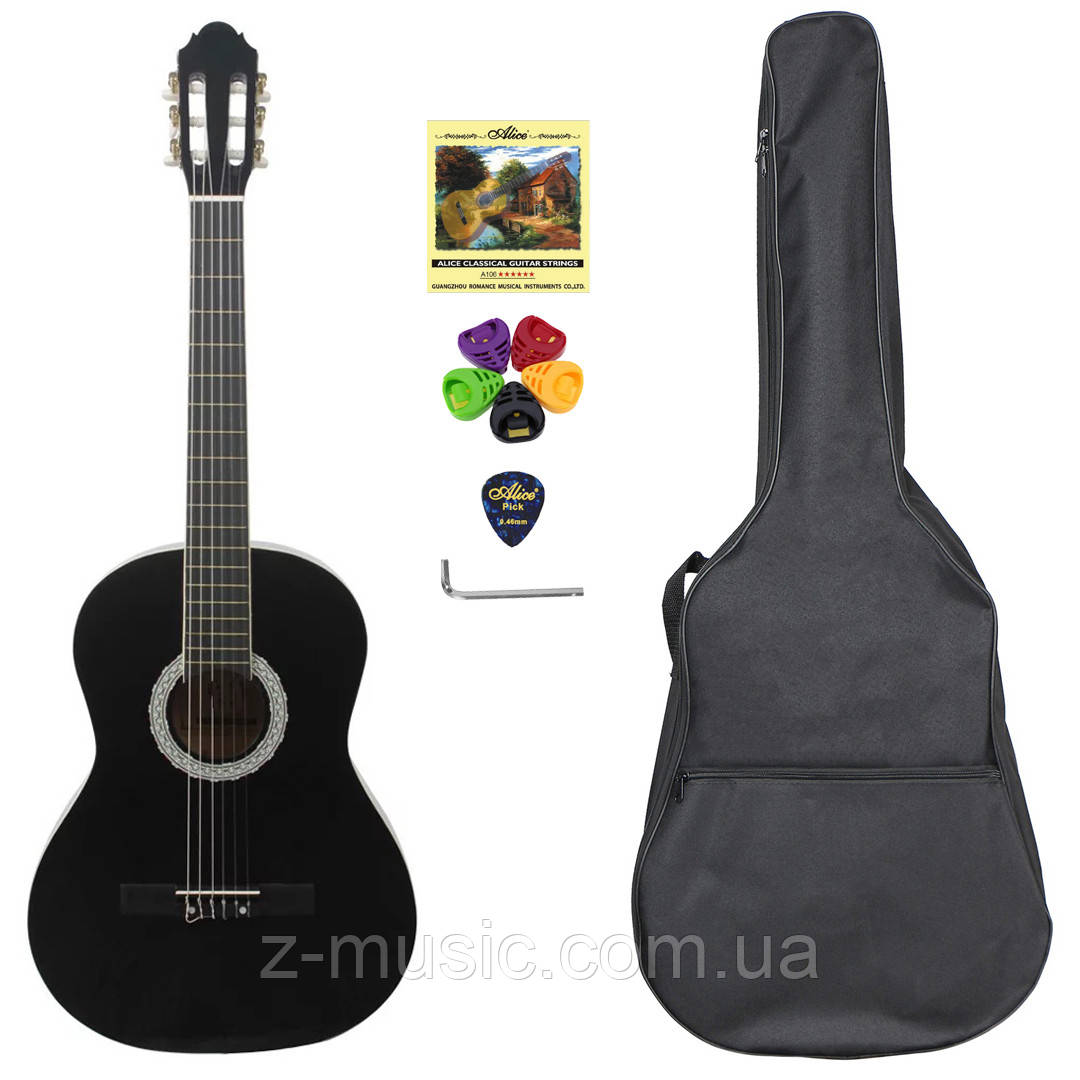 Гітара класична 3/4 Almira CG-1702 (Чехол, Копілка, Медіатор, Струна, Ключ) - фото 1 - id-p836318032
