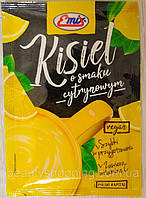 Кисель со вкусом лимона порошок в пакете 40 г Emix, Польша, быстрого приготовления