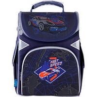 Рюкзак шкільний каркасний для хлопчика GoPack Education First speed 34*26*13 см