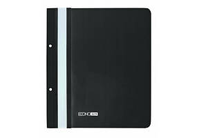 Папка-швидкозшивач А5 Economix з перфорацією, фактура глянець, чорна