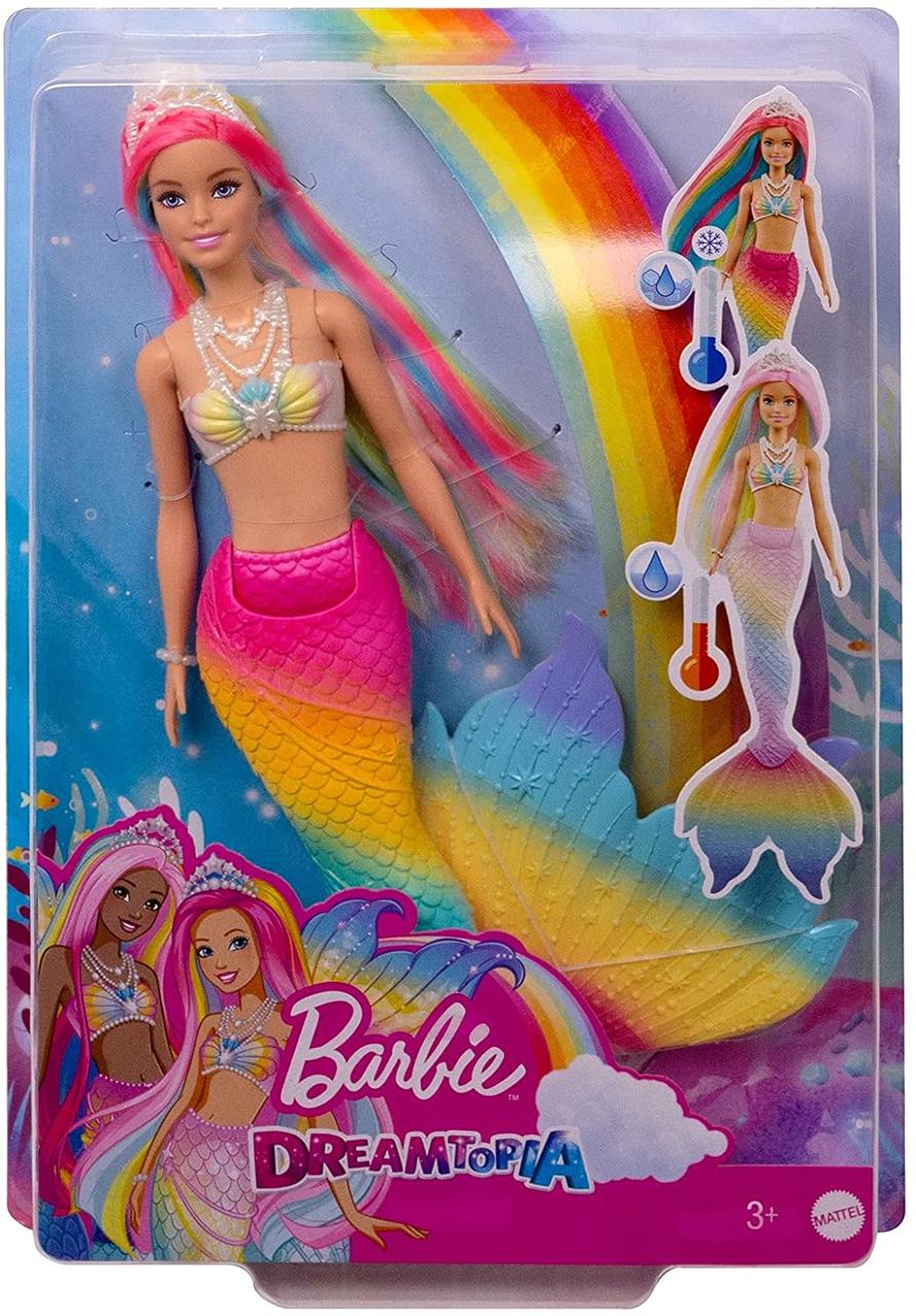 Лялька Барбі русалка Дрімтопія кольорова гра Barbie Dreamtopia Rainbow Magic Mermaid Doll